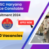 Haryana Police Recruitment 2024 : हरियाणा पुलिस भर्ती 2024